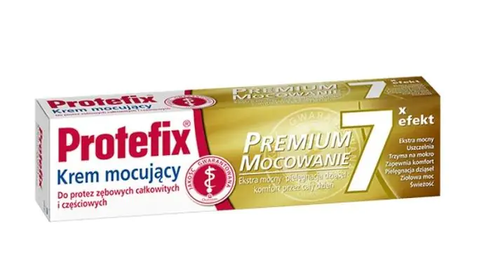 Protefix Premium Mocowanie, Krem mocujący do protez zębowych