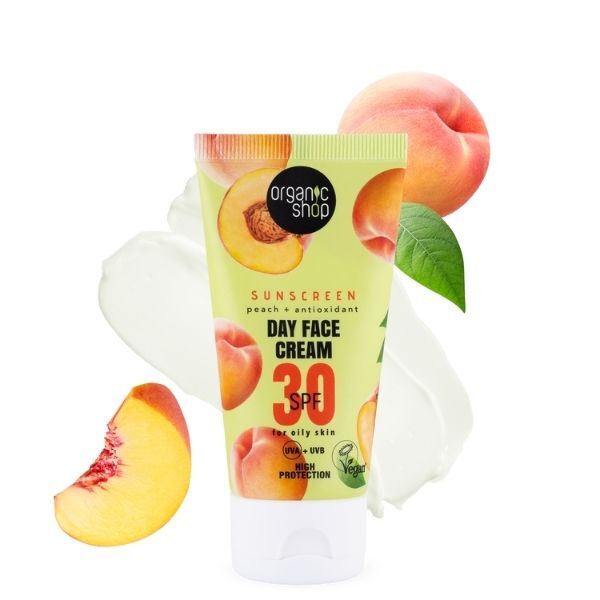 Denní opalovací krém na obličej Organic Shop SPF30 pro mastnou pleť 50ml