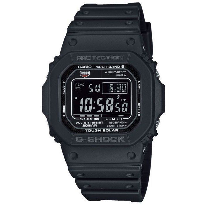 Reloj Casio G-Shock The Origin para hombre, color negro, con energía solar y resistencia al agua de 20 ATM.