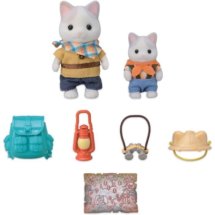Personaggi articolati - SYLVANIAN FAMILIES - Figlio e gattino Latte - Avventura nella foresta segreta
