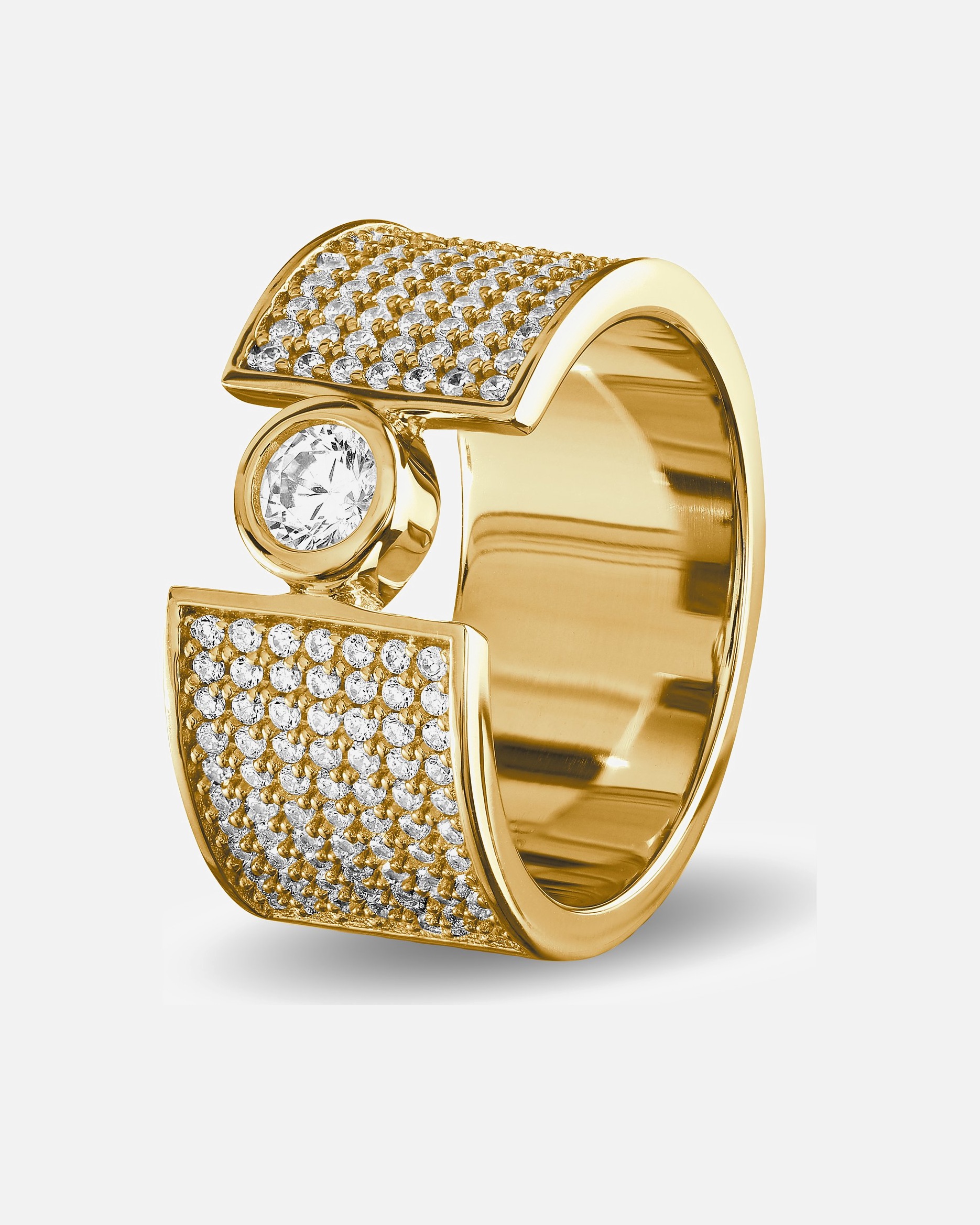 Jette Bagues or jaune