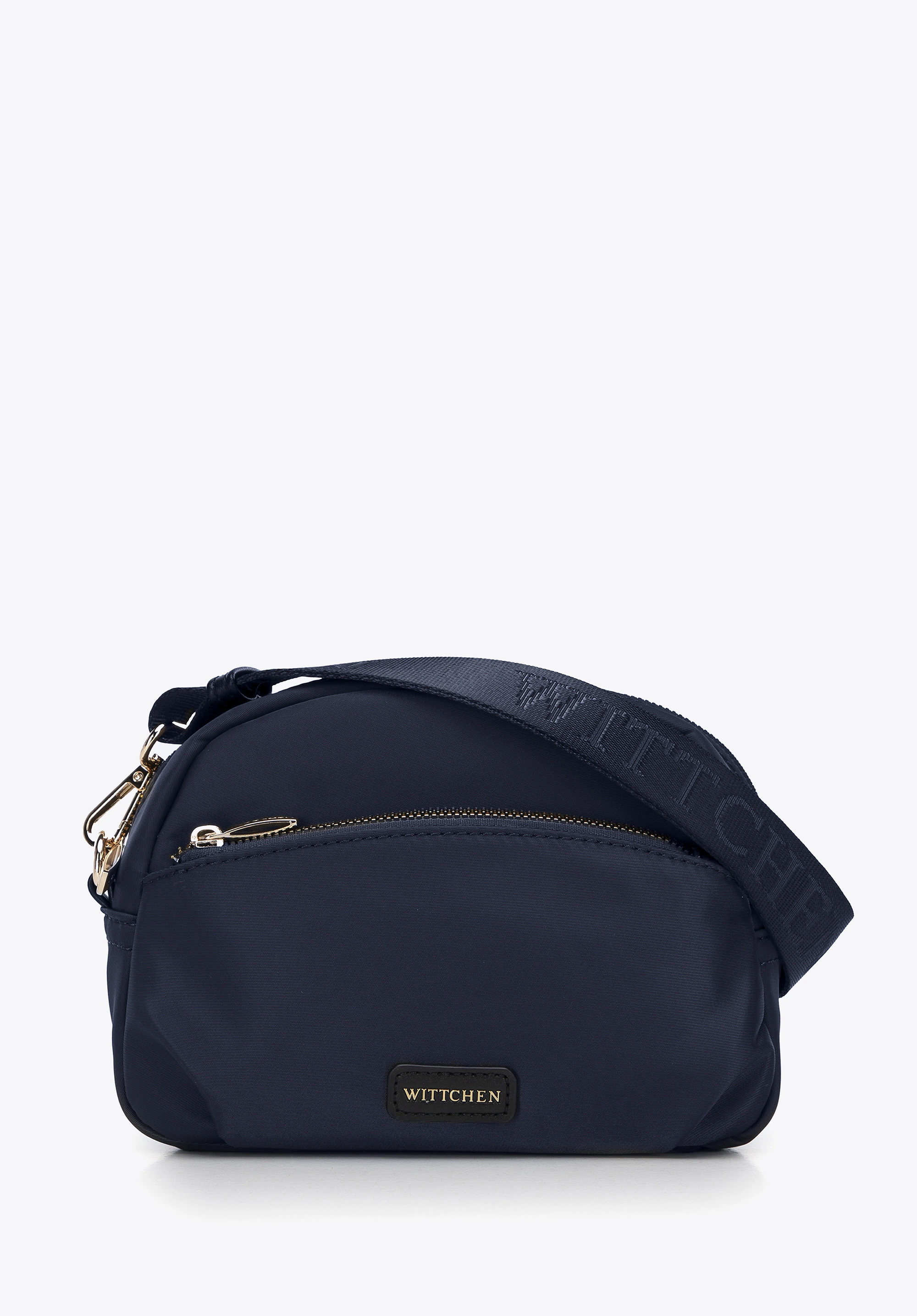 Damska torebka crossbody z nylonu granatowa