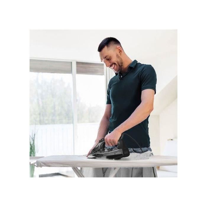 BLACK & DECKER - Plancha - 2800W - Vapor de 45 g/min - Potencia de vapor de 170 g/min - Azul/Negro - BXIR2805E