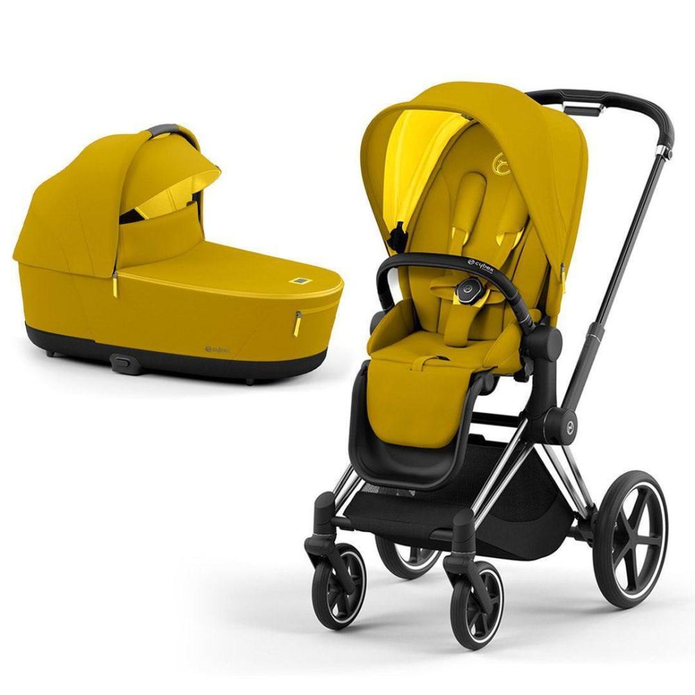 Kočárek Cybex Priam V4 hořčicově žlutá, rám chromově černý