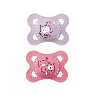 Mam Chuchas Original Pure 2-6m Pink 2 kpl 2 kpl