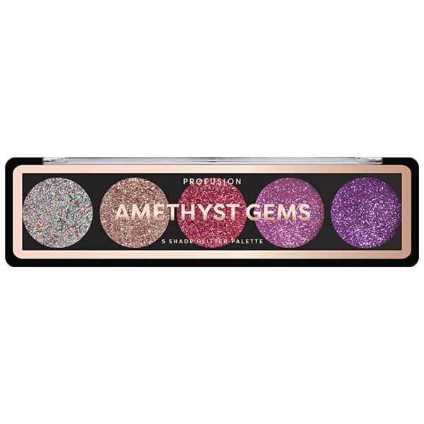 Palette di glitter Profusion Cosmetics Glitter Gems Amethyst