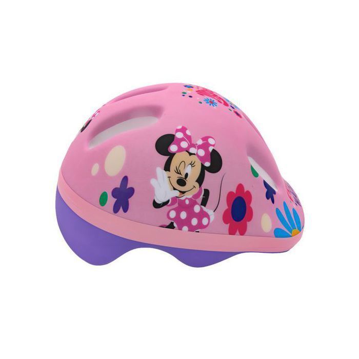 DISNEY Minnie Mouse Girls' Safe Bike Helmet, Adjustable 44-48 cm
