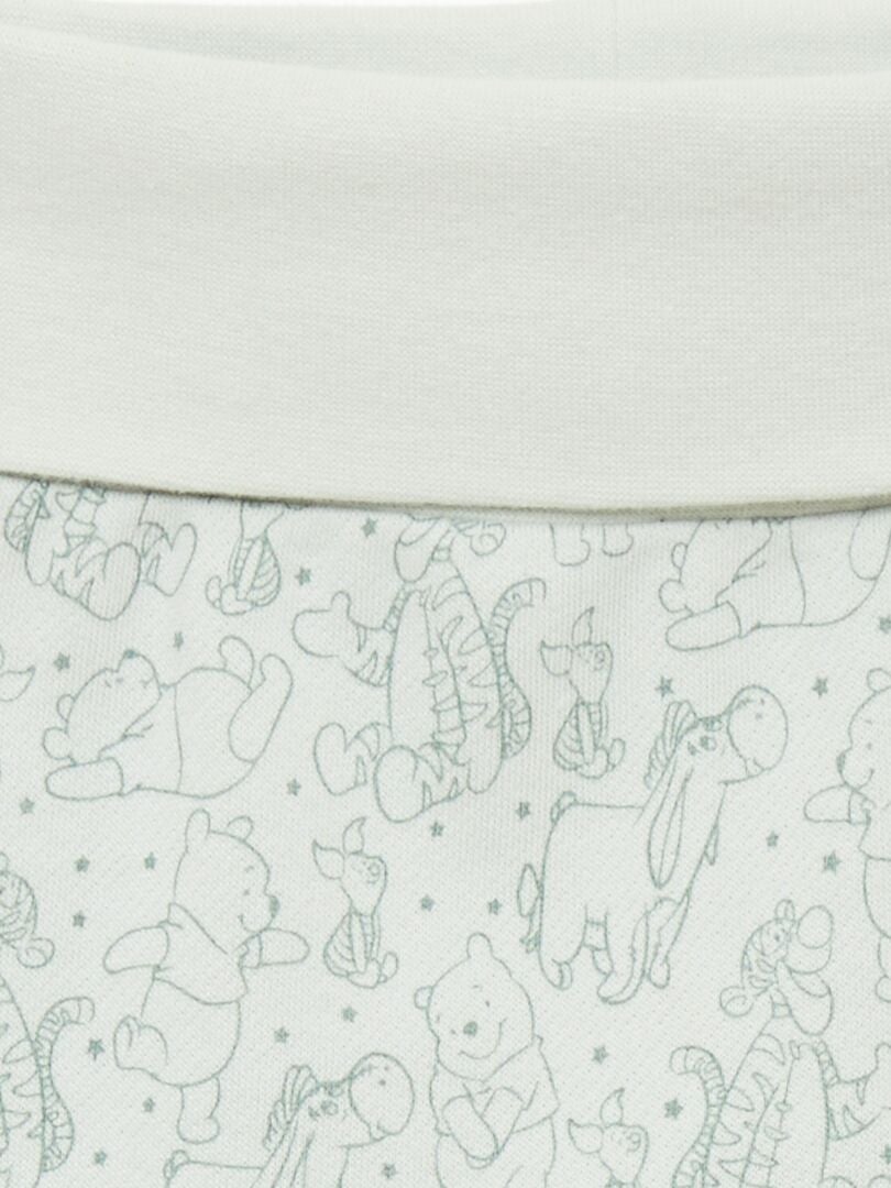 Disney Winnie de Pooh 3-delige set: romper, broek en muts - blauw