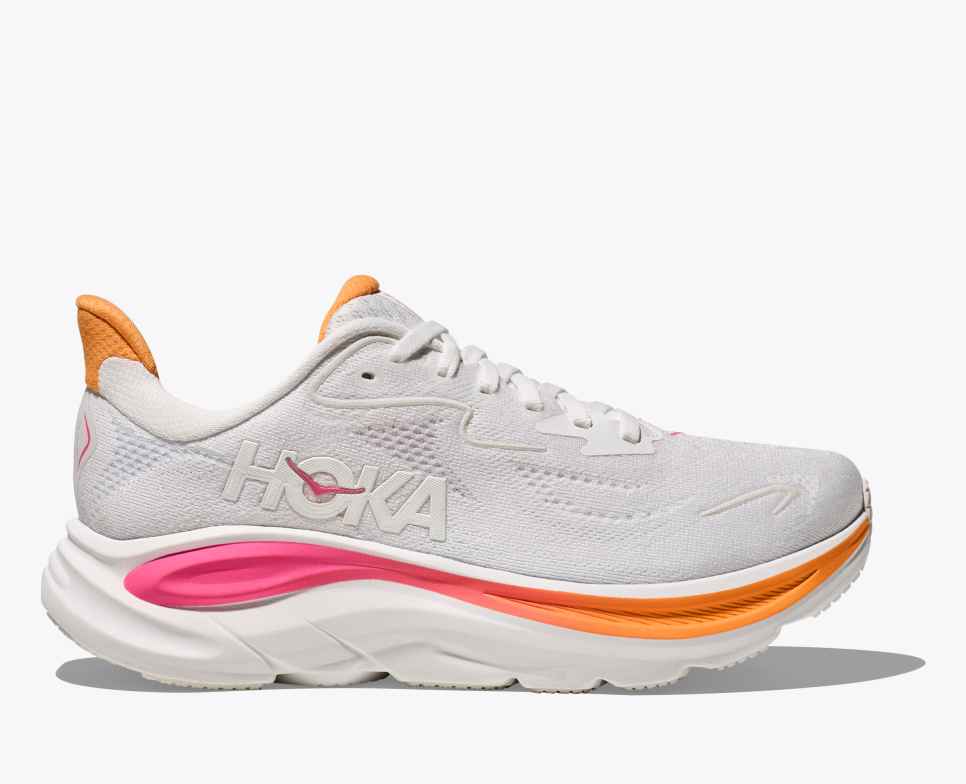 HOKA Clifton 10 Λευκό / Ηλεκτρικό Ροζέ
