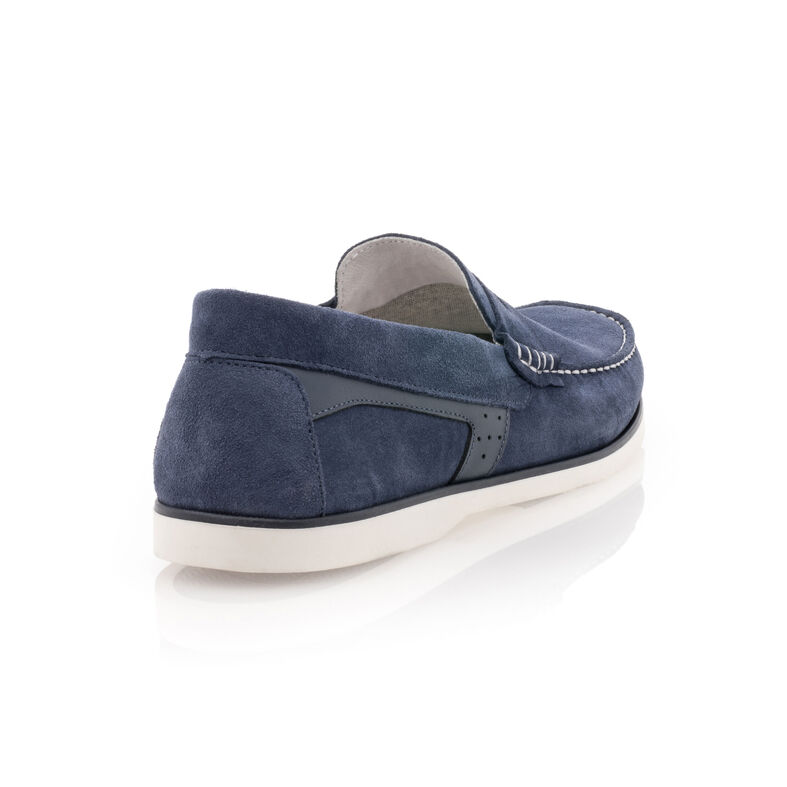 Mocasines/zapatos náuticos azules para hombre