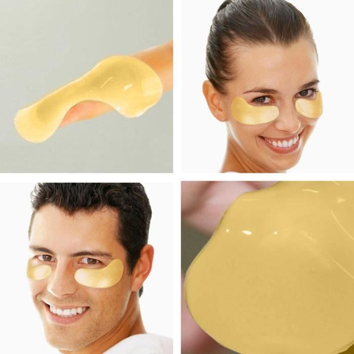Masque or visage x10 FirstBeauty® - Patch yeux creme hydratante visage pour un effet anti vieillissement Soin visage Femme
