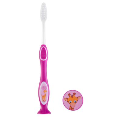 Chicco Hipo rosa tannbørste 3–6 år 1 enhet 1 enhet