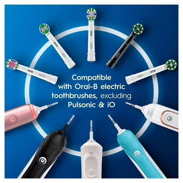 Oral-B Pro Precision Clean zobne ščetke z belim zobnim ščetkam, 4 kosi