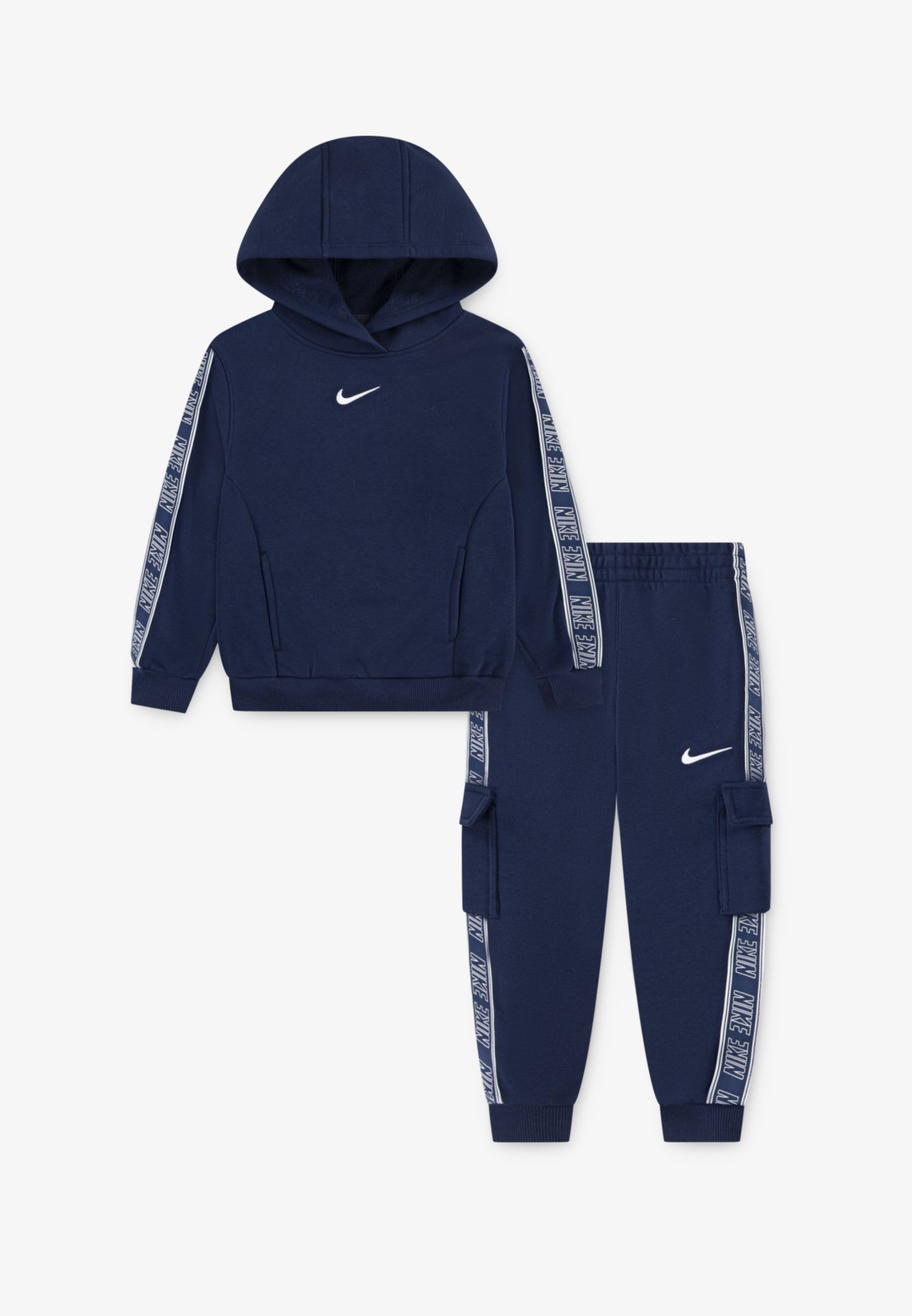 Nike Sportswear JOGGER TAPING UNISEX SET - Hettegenser - midnight navy