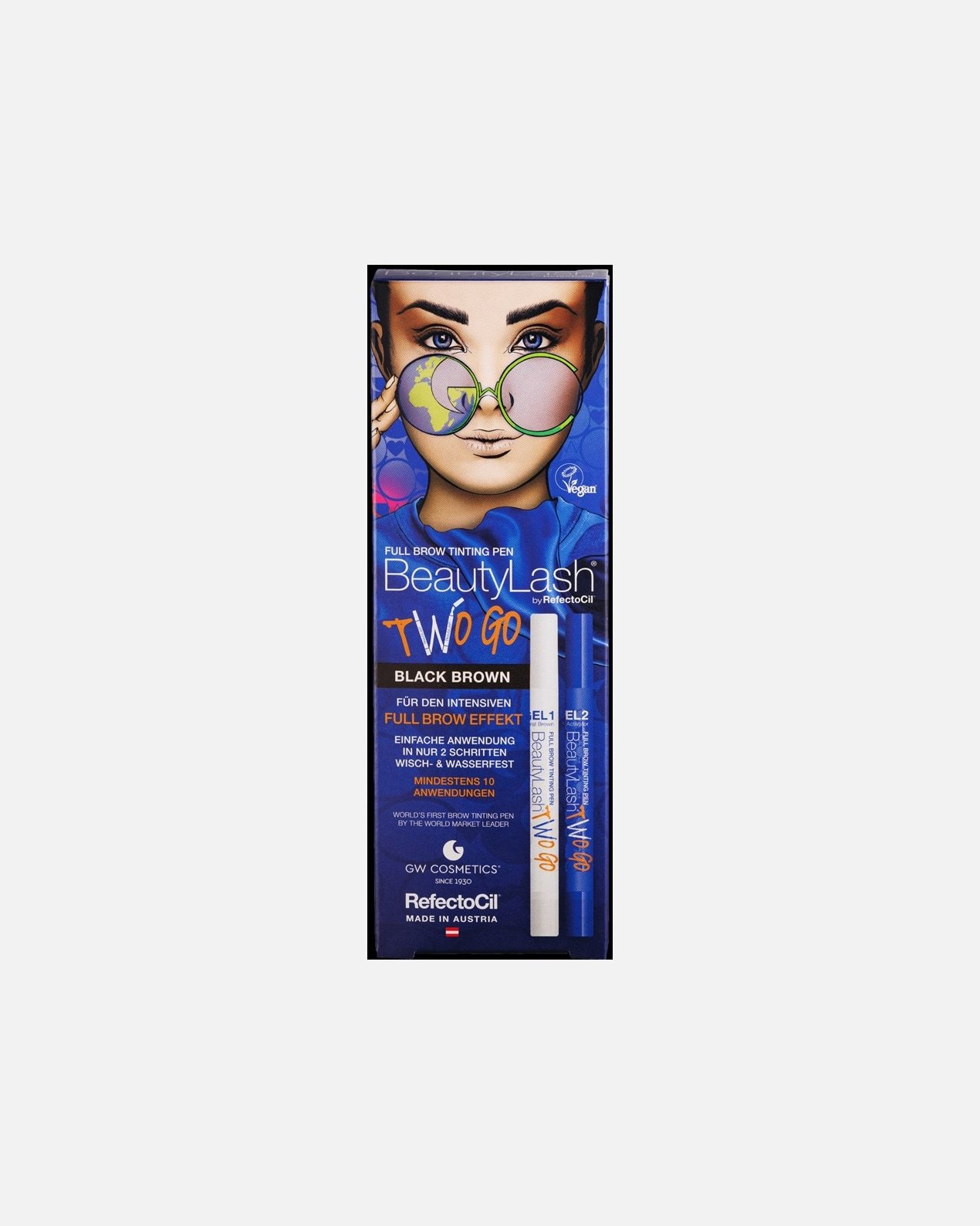 Tyčinka na farbenie obočia BeautyLash Two Go - 1 kus