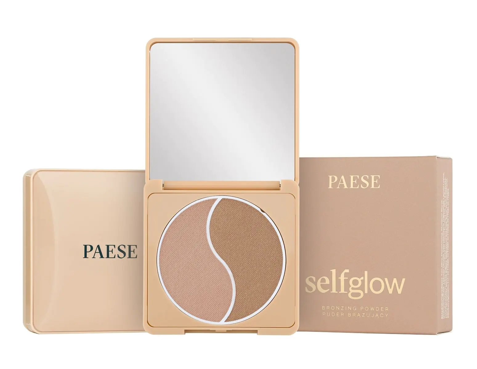 Paese Self Glow Puder brązujący, Light