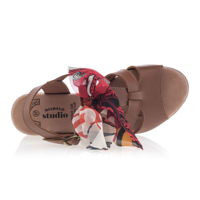 Brune sandaler / sko med åpen tå til dame