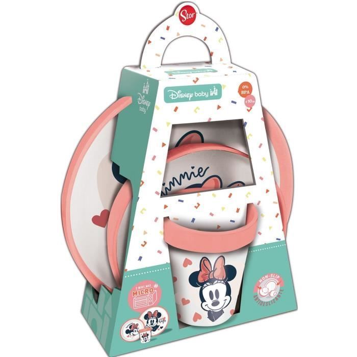 Set per la pappa - THERMOBABY - 3 pezzi - Ciotola, piatto e tazza - Minnie
