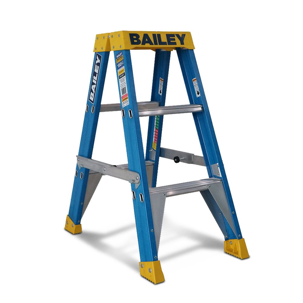 Escada de fibra de vidro de dupla face BAILEY Step 3 Pro, 0,9 m, 150 kg, FS13977
