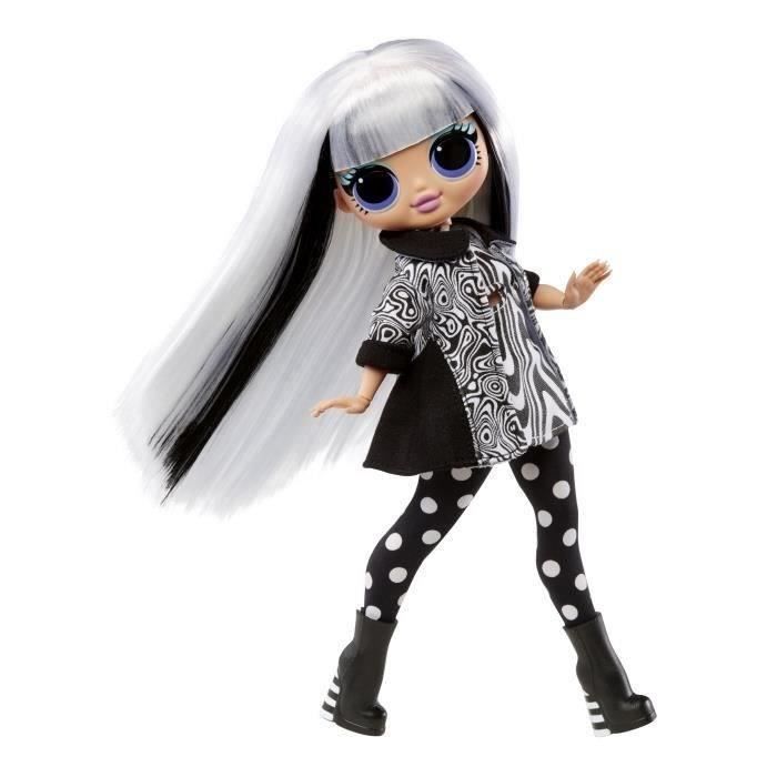 LOL Surprise OMG - Muñeca de moda de 24 cm - 1 muñeca Groovy Babe + 1 soporte para muñeca + 1 cepillo