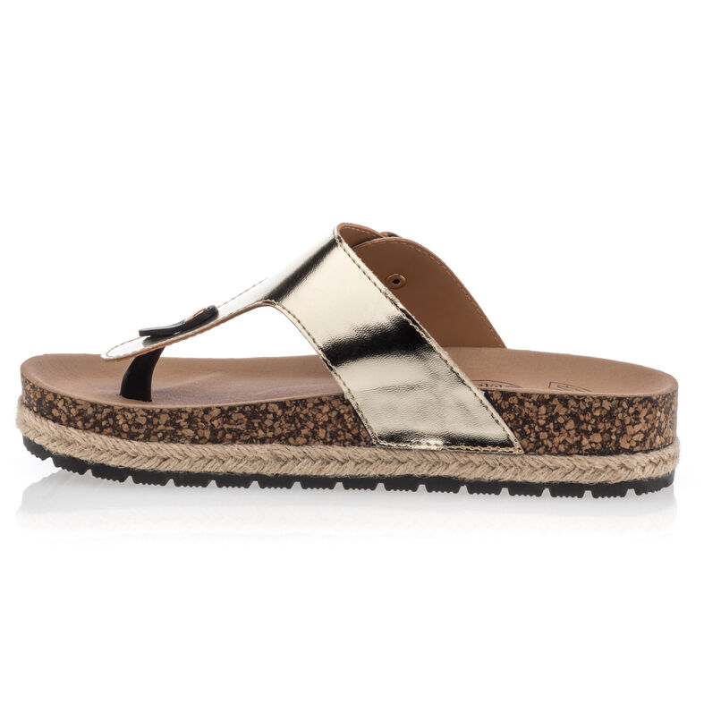 Női sárga flip-flop papucsok / tanga szandálok