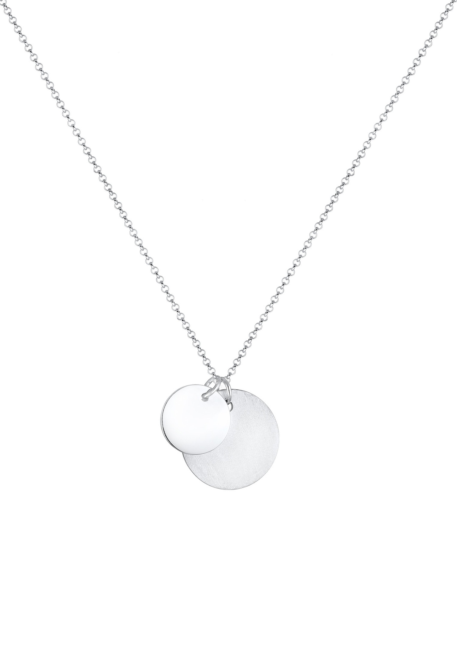 Elli Femme Duo de Plaquettes en Argent Sterling 925