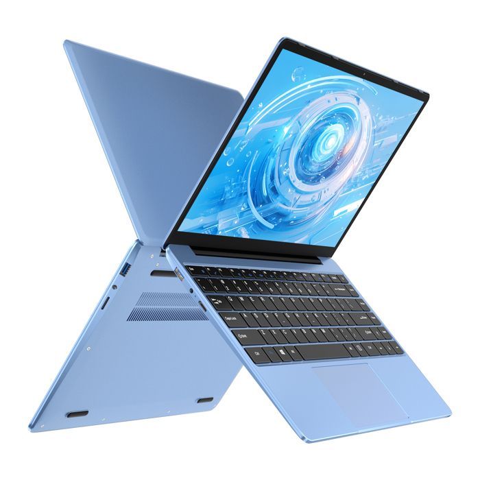 NOTODD Ordinateur portable Windows 11 - PC Portable 14'' FHD - RAM 6Go Stockage 256Go SSD - Celeron N4020 - HDMI -Avec souris - Bleu
