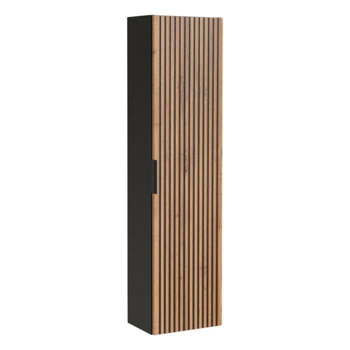 Conjunto de baño - GENÉRICO - Sylve Negro Wotan - 120 cm - Lavabos dobles - 5 elementos