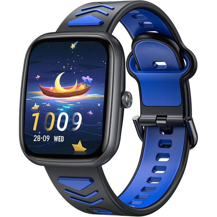 Montre Connectée Pour Enfant Fille Garcon: Smart Watch Avec Appel Bluetooth Tracker D'Activité Bracelet Intelligent Avec Po[MON389]