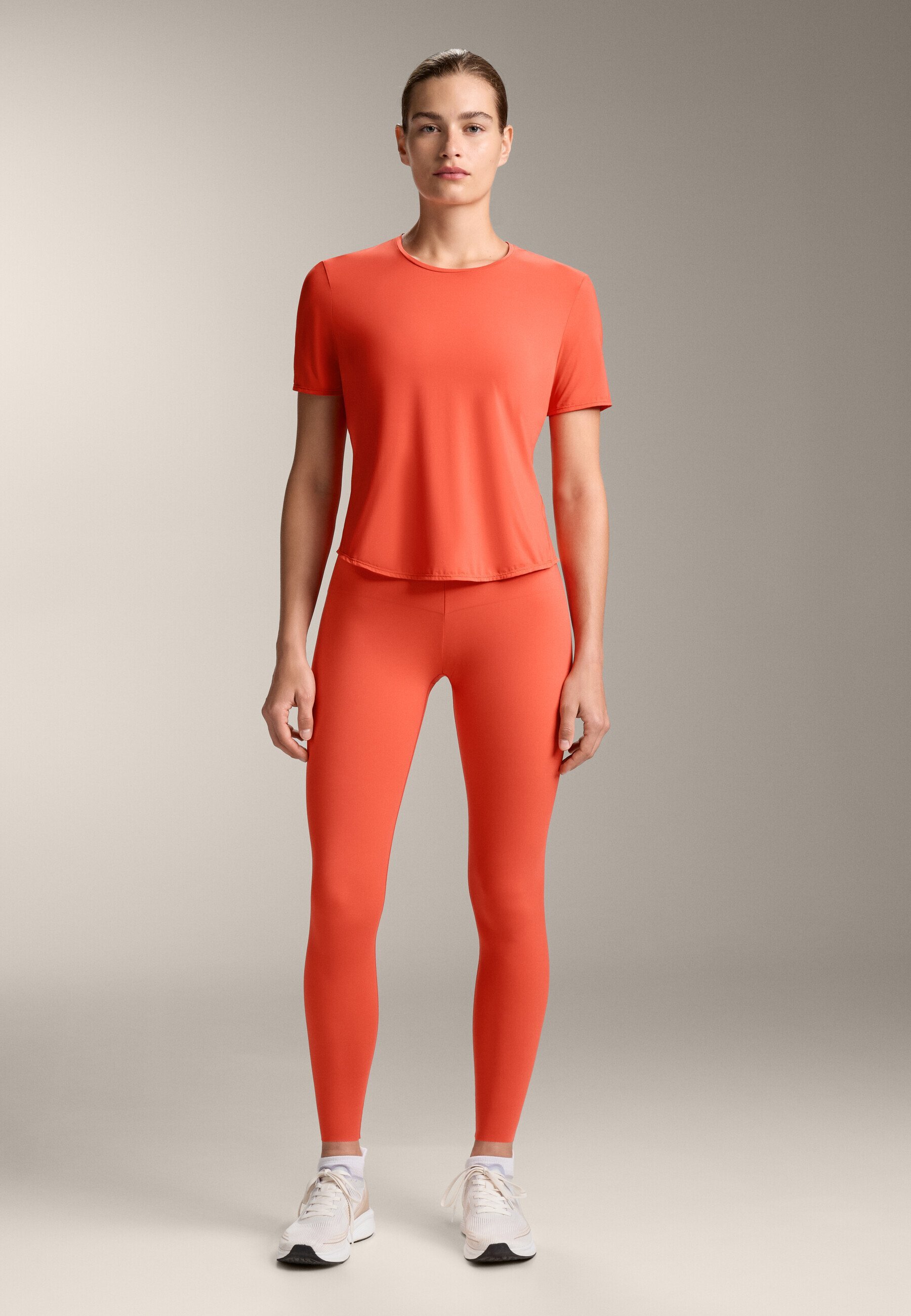 T-shirt technique à manches courtes OYSHO - T-shirt basique - orange chiné