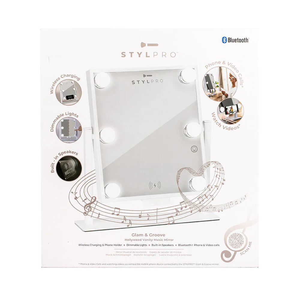 Stylpro Glam & Groove Hollywood Vanity Music Mirror