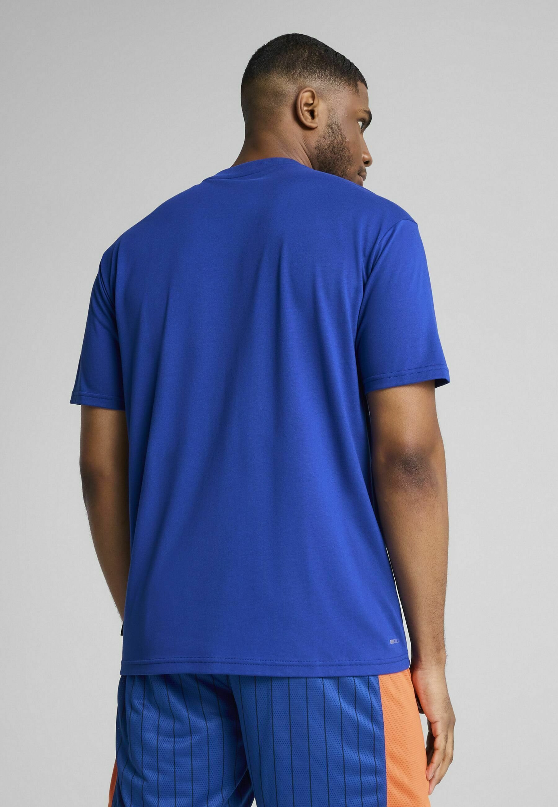 Puma RIVAL RAGE BASKETBALL - T-shirt stampata - blu acceso