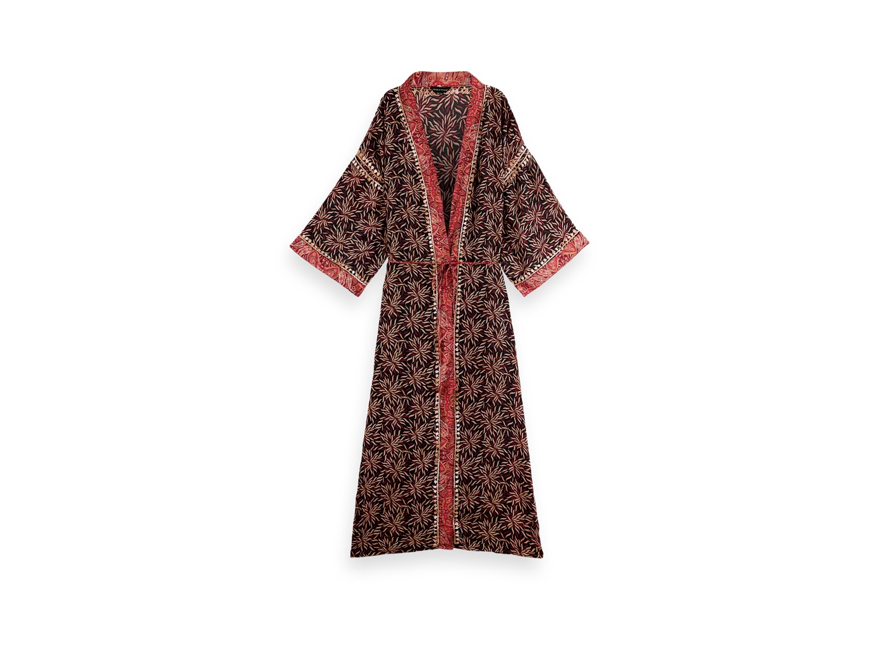 Jaypur saree kimono tamni cvijet dug