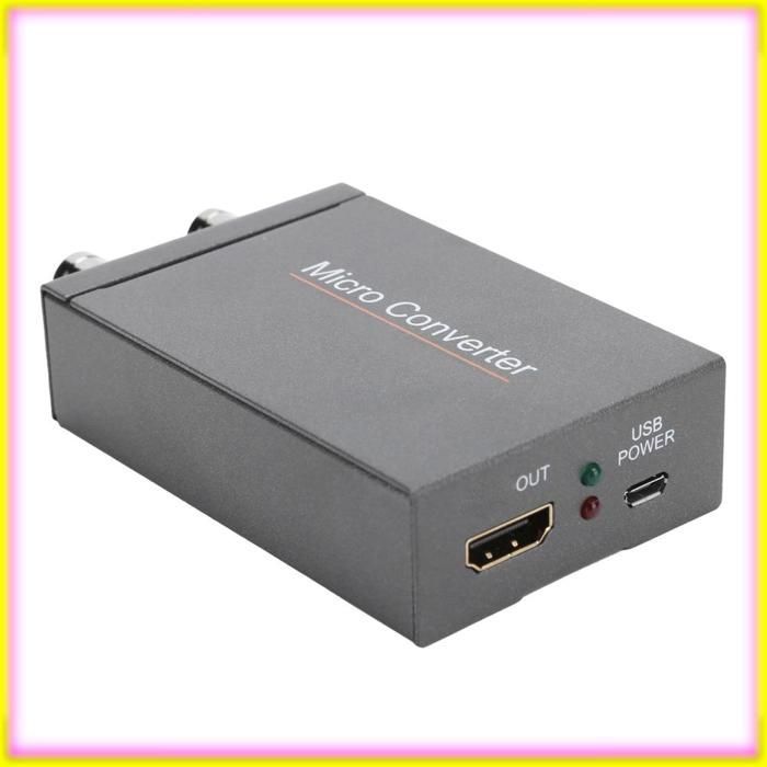 Convertidor SDI a HDMI Keenso, adaptador convertidor SDI a SDI a 3G-SDI/High Definition-SDI, nuevo proyector de vídeo con sonido