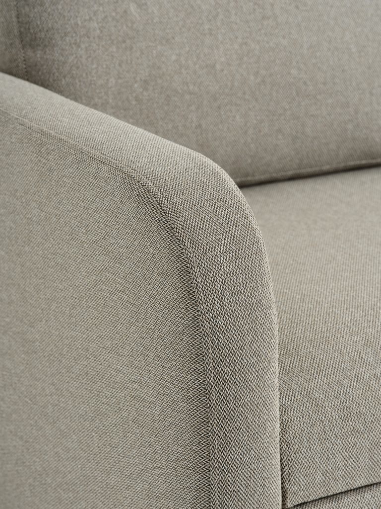 MOMMARK sofa-lova su šezlongu MOMMARK smėlio spalvos audinys