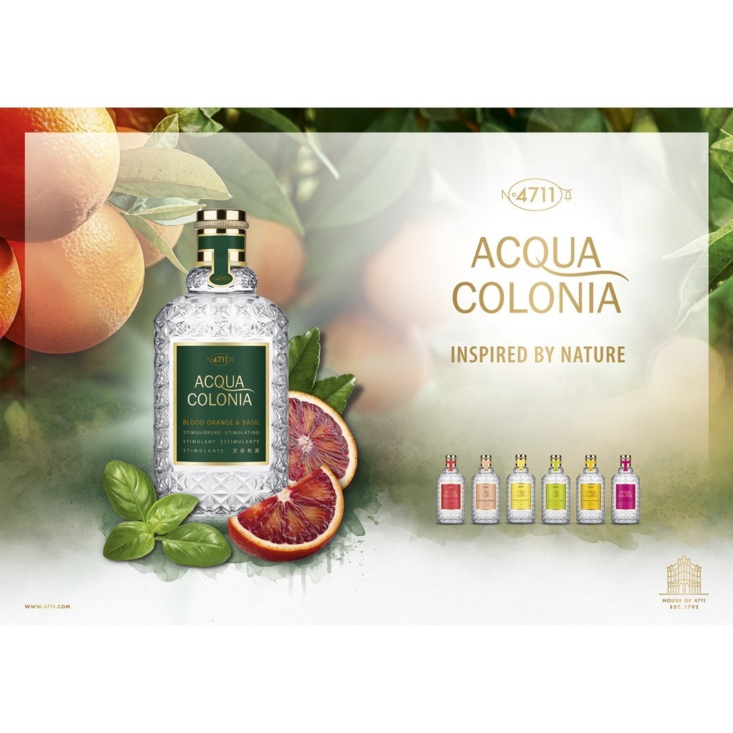 4711 Acqua Colonia Eau de Cologne krvava naranča i bosiljak u spreju – 50 ml