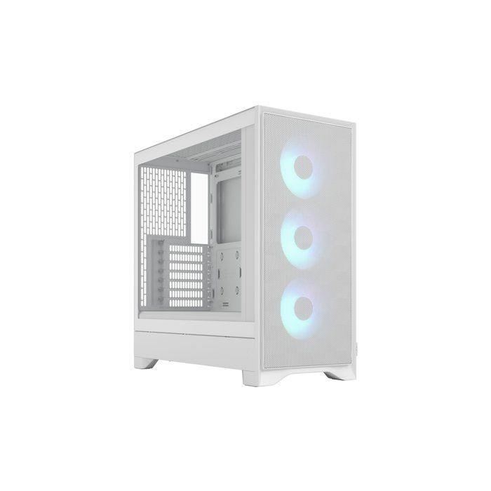PC-kabinett - FRACTAL DESIGN - FD-C-POA2A-04 - Pop 2 Air TG RGB - ATX-formfaktor - 3 vifter med profilerte blader - hvit