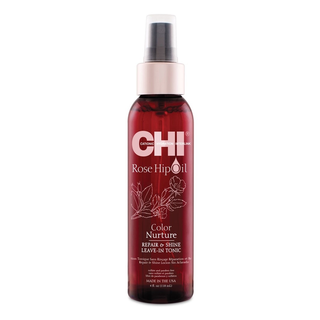CHI Hair Tonic Rosehip Oil Repair & Shine - bezoplachové tonikum - 18 ml