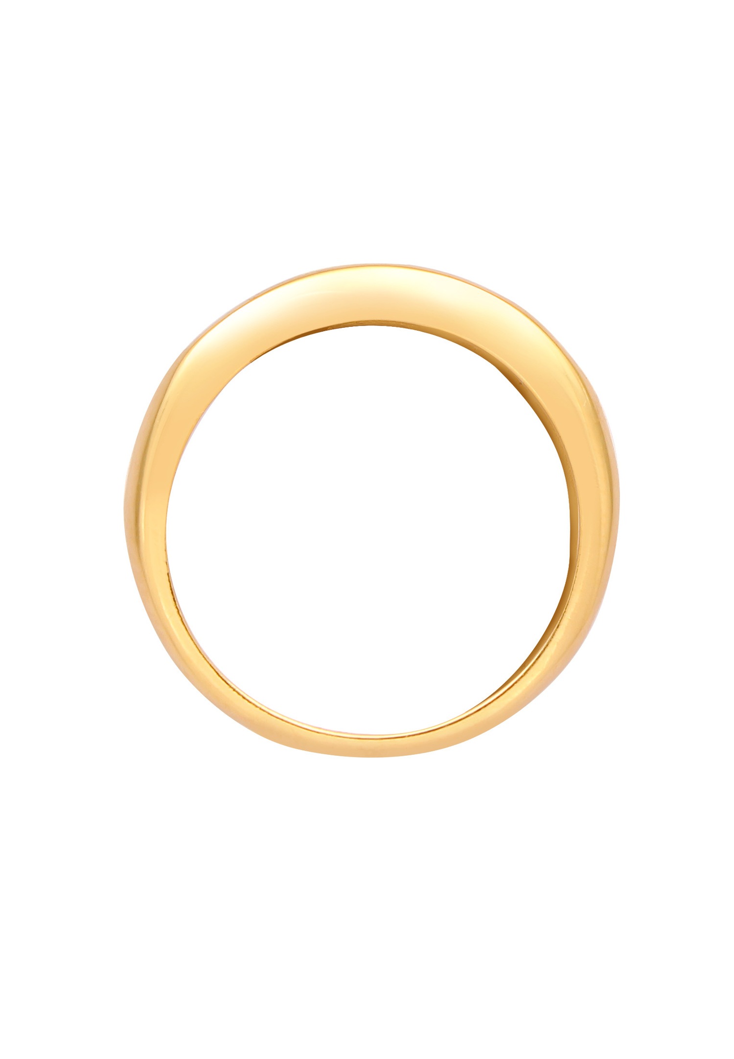 Elli Bague pour dames étincelantes avec des cristaux de zircone en 925/1000 argent massif et plaqué or
