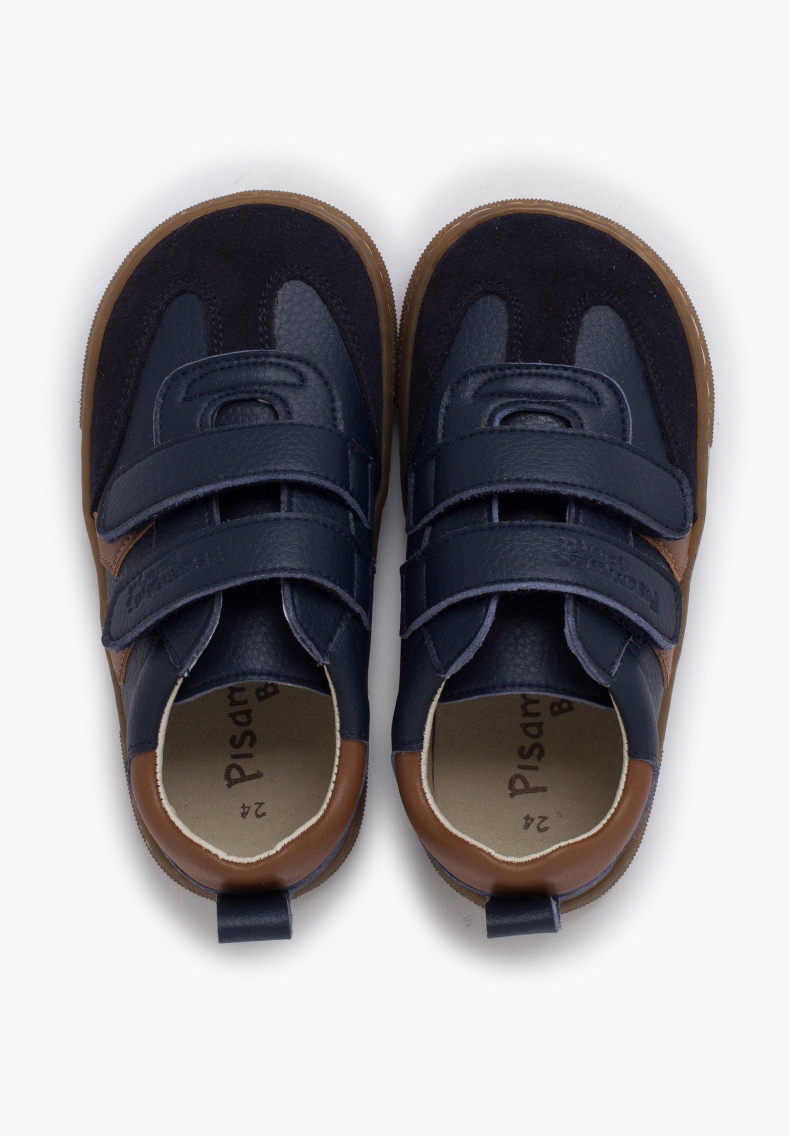 Pisamonas SIDE BANDS - Scarpine da neonato - blu navy
