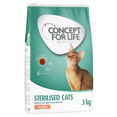 Concept voor het leven van gesteriliseerde katten - Zalm