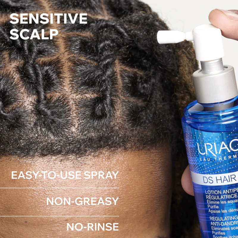 Uriage DS HAIR Regulating Anti-Dandruff Lotion upokojujúci sprej pre suchú a svrbiacu pokožku hlavy
