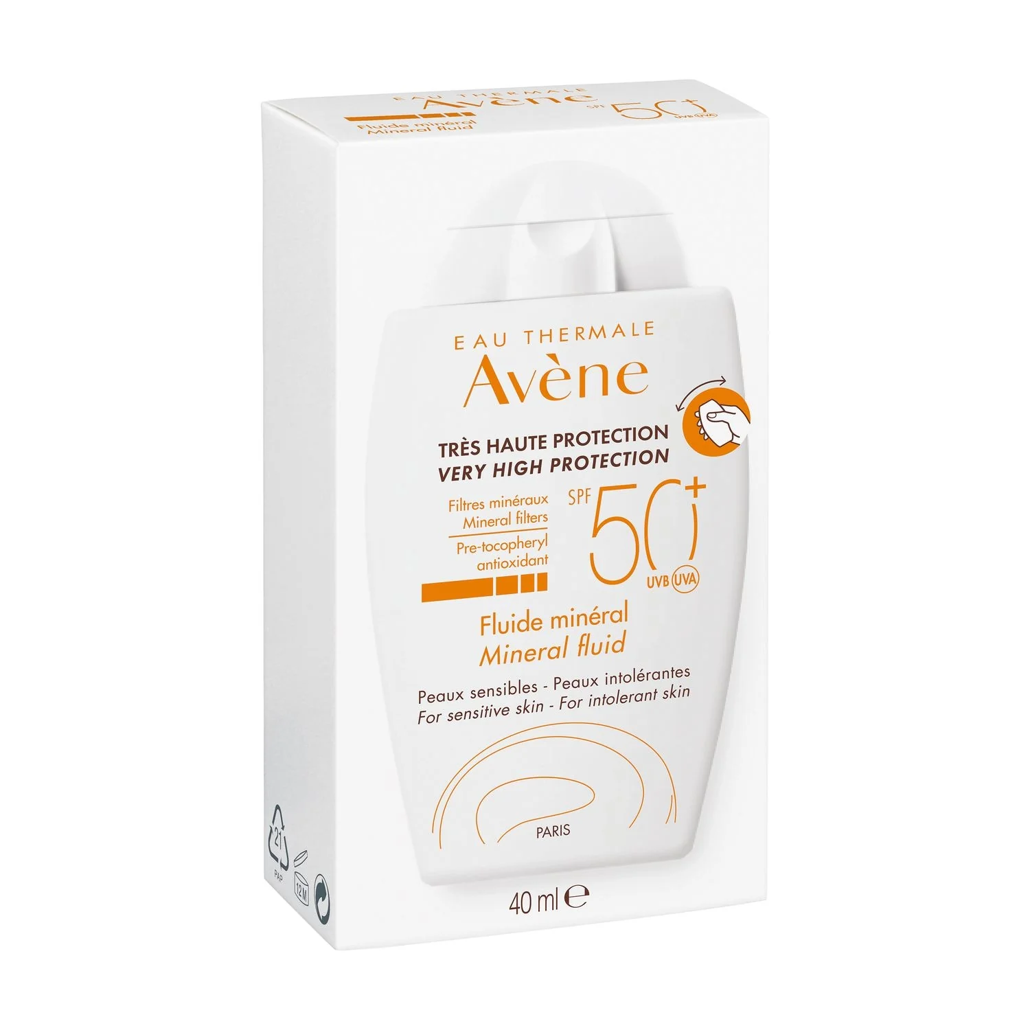 Suncare Fluido Minerale SPF50+ - Solare viso alta prot.