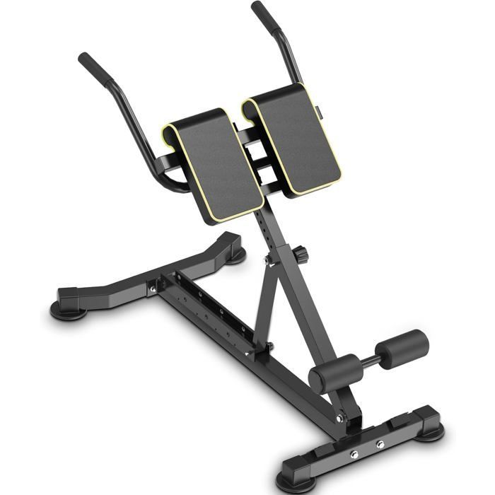 DH FitLife 5-en-1 Hyperextension Chaise Romaine pour Entraînement Abdominal et Lombaire, Réglable jusqu'à 150 kg
