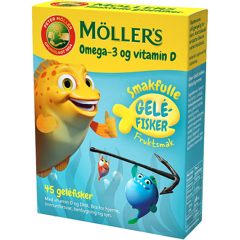 Möller's Möller's Omega-3 45 biter fisk frukt