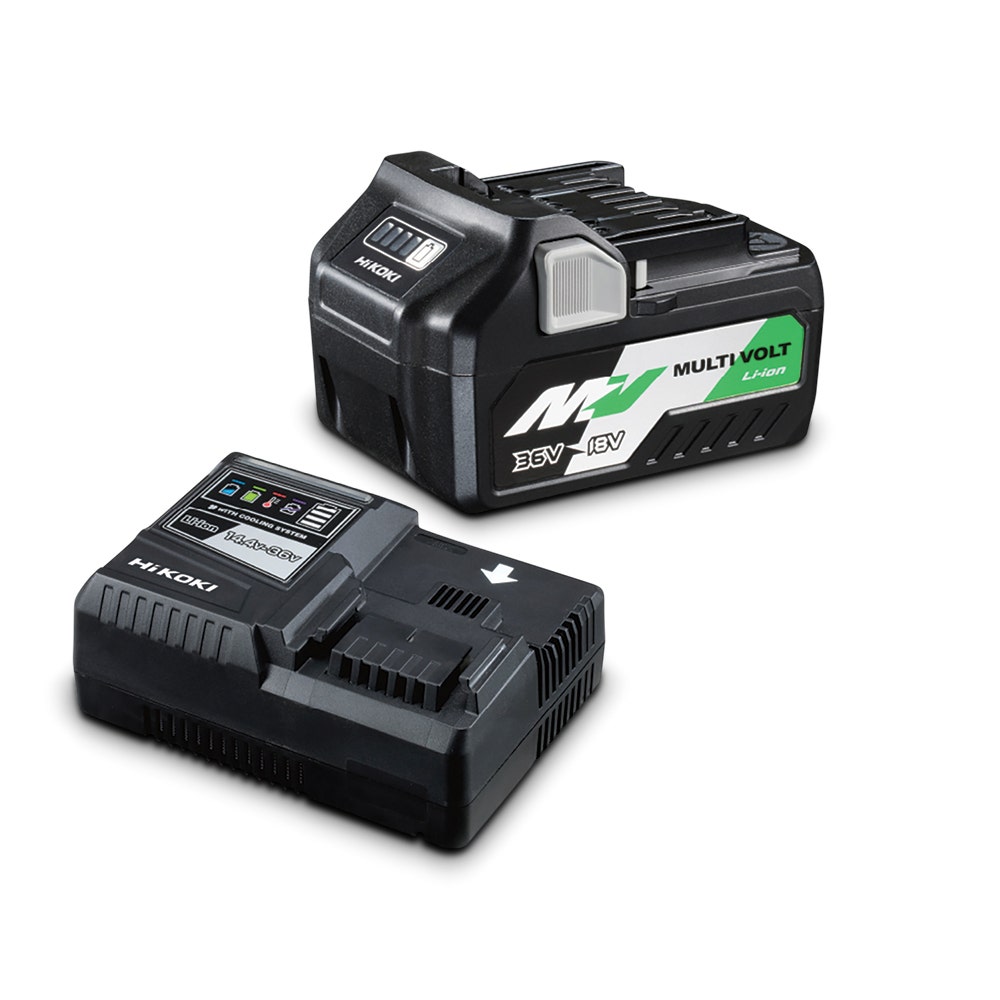 HIKOKI 18V/36V Batterieladegerät Starterset 1 x 2,5Ah/5,0Ah UC18YSL3(HGZ)