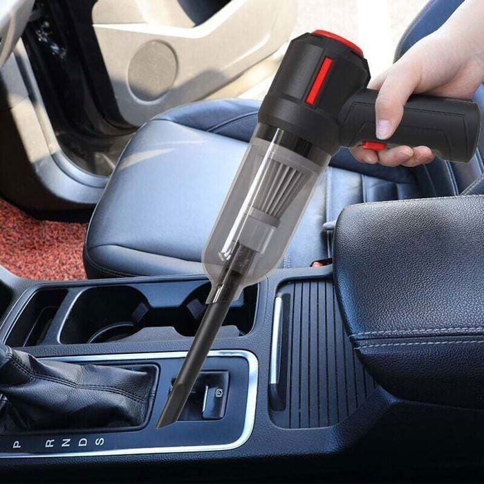 Aspiradora para coche XVX - 29000 Pa, 120 W, recargable, con pantalla LCD - para la limpieza del interior del coche y uso doméstico.