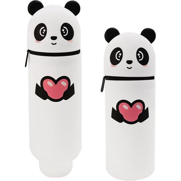 Trousse - Trousse - Trousse fille - Trousses école - Trousse zippée - Trousse dessin animé - Trousse 2 en 1 en silicone souple -