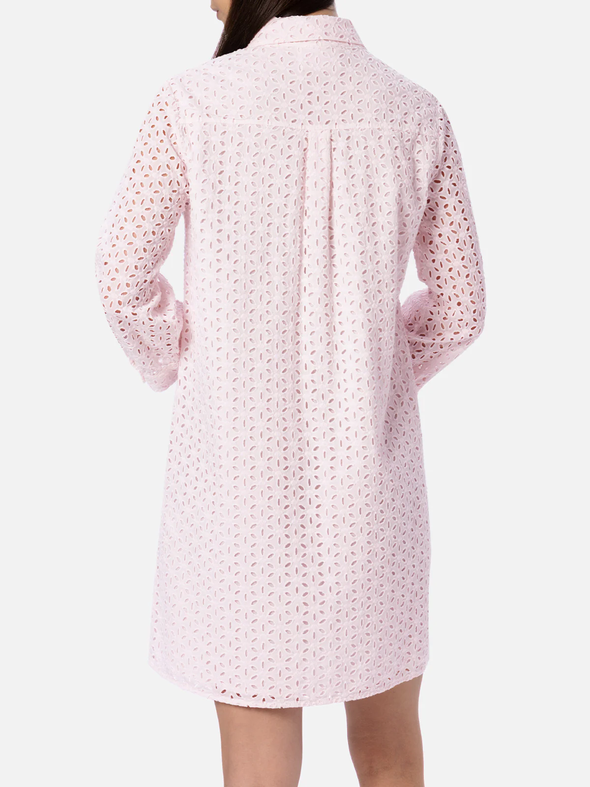 Sangallo Mini-Hemdkleid für Damen in Rosa