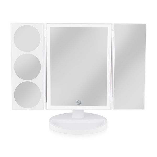 Rio plnohodnotné LED kosmetické zrcátko s 1x 3x 5x a 10x zvětšením
